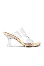Product image of Stuart Weitzman Tia 75 Lucite Sandal. Click to view full details