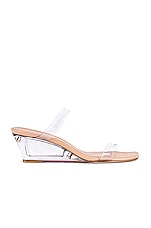 Product image of Stuart Weitzman Lucite Aleena 50 Wedge. Click to view full details