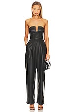 Faux Leather Jumpsuit - thumbnail 4