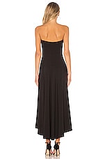 Susana Monaco Strapless Hi Low Dress in Black | REVOLVE