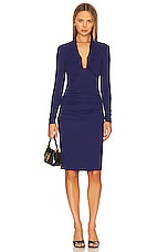 Gathered Long Sleeve Dress