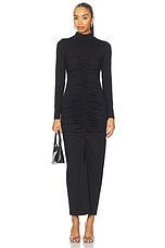 Mock Neck Long Sleeve Dress - thumbnail 4