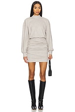 Fleece Mock Gathered Dress - thumbnail 4