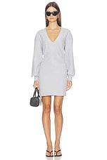 Fleece V Long Sleeve Dress - thumbnail 4