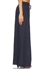 Solid Linen Wide Leg Elastic Pant - thumbnail 6