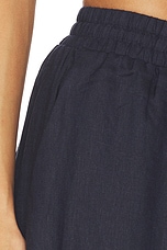 Solid Linen Wide Leg Elastic Pant - thumbnail 9