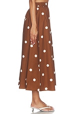 Polka Dot Poplin Midi Skirt - thumbnail 6