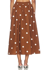 Polka Dot Poplin Midi Skirt - thumbnail 7