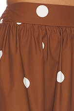 Polka Dot Poplin Midi Skirt - thumbnail 9