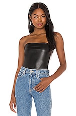 Faux Leather Tube Top - thumbnail 4