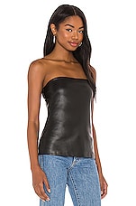 Faux Leather Tube Top - thumbnail 5