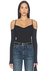 Off Shoulder String Long Sleeve Top - thumbnail 4