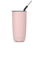 Product image of S'well S'well Tumbler with Straw 24oz in Stone Pink Topaz. Click to view full details