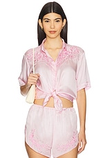 Embroidered Short Sleeve Shirt