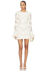 Flower Mesh Mini Dress - thumbnail 4