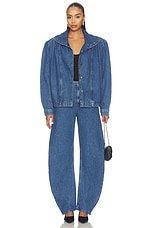 Draped Barrel Leg Jeans - thumbnail 8