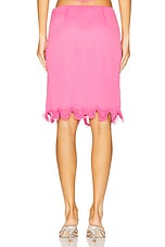 ROTATE Tula Above Knee Skirt in Carmine Rose | REVOLVE