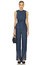 Denim Buttoned Top - thumbnail 7