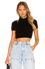 Product image of T by Alexander Wang Cropped Jacquard Pullover. Click to view full details