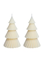 Twinkle Tree Candle Set Of 2 - thumbnail 4