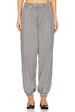 Kennedy Ruffle Gingham Track Pant