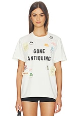 Gone Antiquing Applique Tee in Ivory - thumbnail 4
