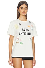 Gone Antiquing Applique Tee in Ivory - thumbnail 5