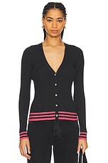 Tipped Cardigan
