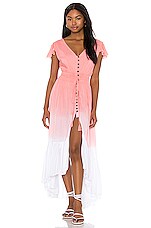 Tiare Hawaii New Moon Maxi Dress In Dusty Rose & White Gradasi | REVOLVE