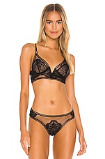 Product image of Thistle and Spire Eyelash Lace Mirage Longline Bra. Click to view full details