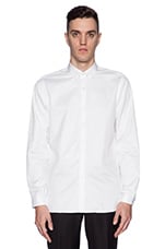 Product image of The Kooples Classic White Twill Shirt. Click to view full details