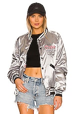 Product image of The Laundry Room Coors Light Official Nylon Bomber Jacket. Click to view full details