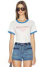 Queen Of Beers Perfect Ringer Tee - thumbnail 4