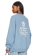 Product image of The Mayfair Group Burnout Is Real Crewneck. Click to view full details