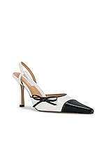 Tony Bianco Harmony Slingback in Bone & Black | REVOLVE