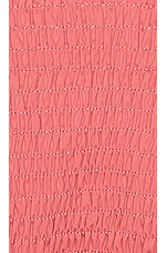 Bikini Top Tori Praver Seafoam - Taglia S, Turchese, Con Arricciature (smocked) E Spalline Larghe