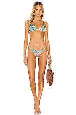 Tori Praver Swimwear Blake Skimpy Bikini Bottom In Aloe Revolve