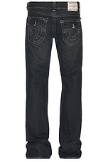 True Religion Stacked Billy Flap Jeans in Wayne Dark Wash | REVOLVE