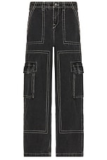 Denim Big T Cargo Pants