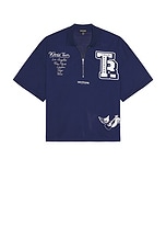 Oversized Short Sleeve Mesh Polo