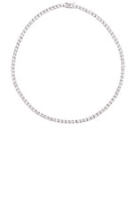 The M Jewelers NY Full Iced Out Necklace in Sterling Silver | REVOLVE