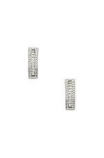 Product image of The M Jewelers NY The Baguette Channel Set Huggie Earrings. Click to view full details