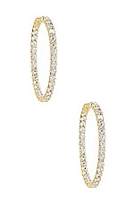 Product image of The M Jewelers NY Arracadas Large Pave 925. Click to view full details