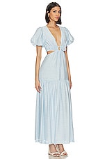 Tularosa x Jetset Christina Shiloh Maxi Dress in Robin Blue | REVOLVE