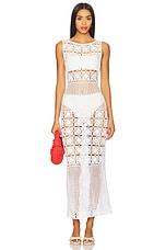 Mikio Crochet Midi Dress - thumbnail 4