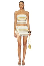 Caila Lace Up Mini Skirt - thumbnail 8