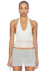 Sellia Pointelle Halter Top - thumbnail 4