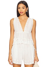 Anya Plunge V Neck Top Coverup