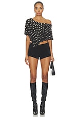 Heart Charm Cropped Poncho - thumbnail 7