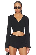 x REVOLVE Long Sleeve Wrap Top - thumbnail 4